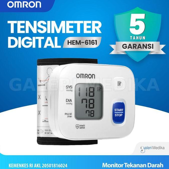 Errozishop - Tensimeter Omron Hem-6161 Tensi Digital Tensi Omron Pergelangan Tangan