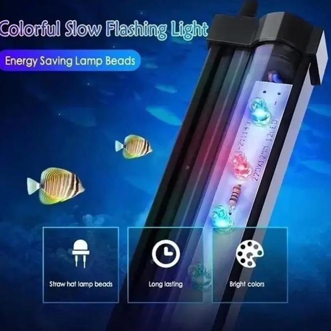 Handiknastujuh - Lampu gelembung celup LED warna tahan air aquarium aquascape