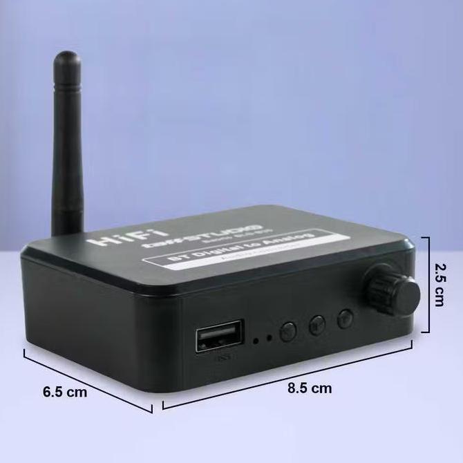 Yevaseni_ - Dac Digital To Analog Audio Bluetooth 5.3 Converter Optical To Rca Aux