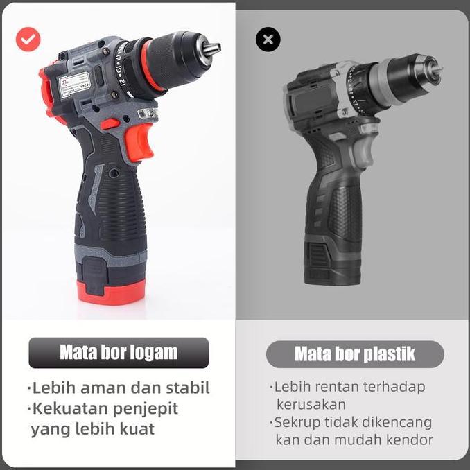 MLHY 102 PCS toolkit bor listrik Satu Set Alat Perkakas Bor Listrik Cordless Tang Obeng Palu Kunci P