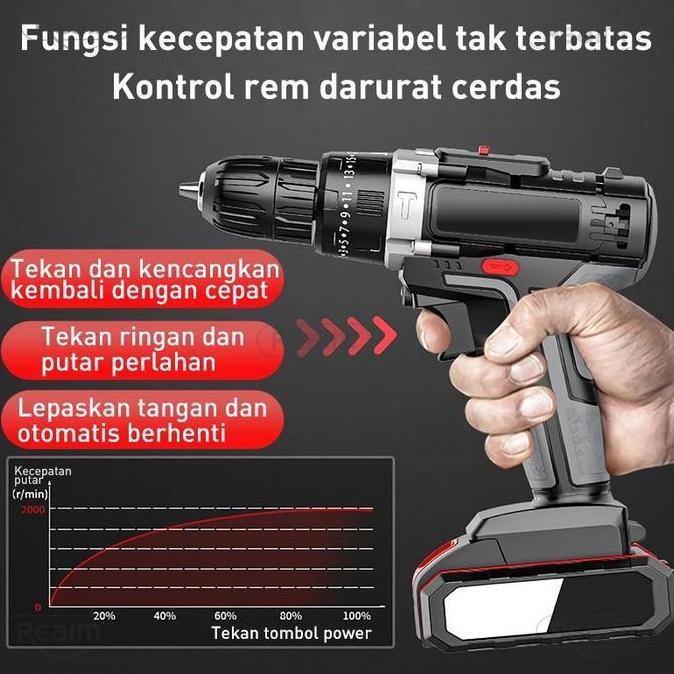 REAIM Gerinda dan bor paket bor gerinda paket pertukangan Mesin Bor Listrik 13mm /gerinda murah 4 in