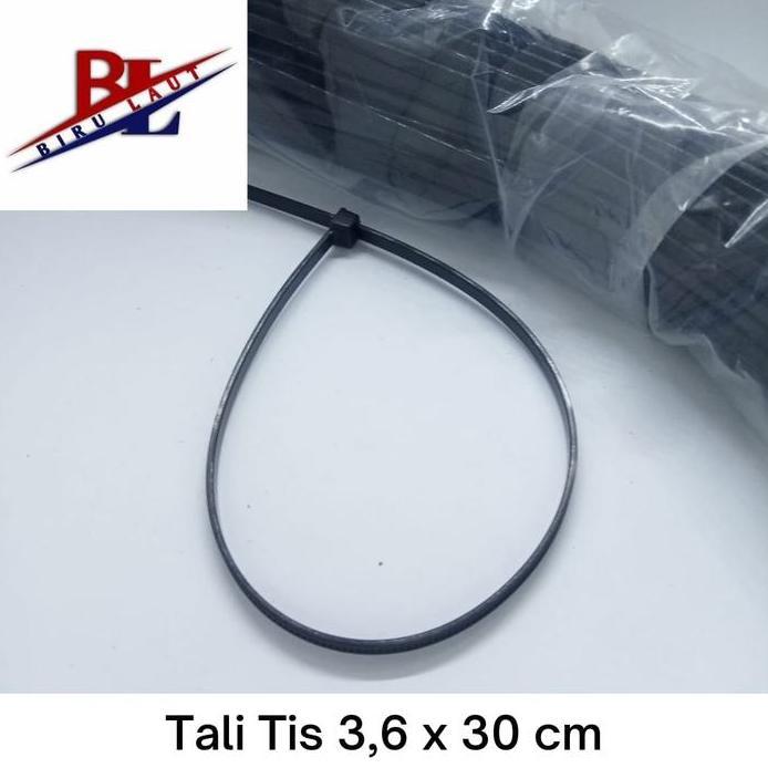 Tali Ties 30cm Hitam / Kabel Ties 30cm Hitam ( isi 100pcs)