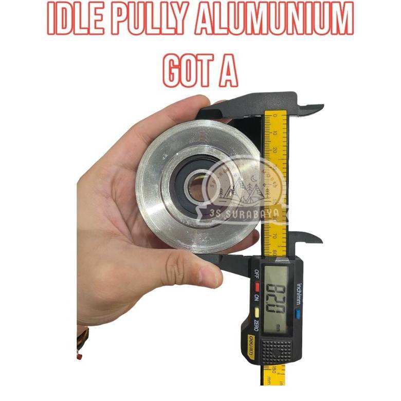 Idle Pully Denso Pengencang Fanbelt Bahan Alumunium Universal Fan Belt A Fan Belt B Ac Mobil Truck U