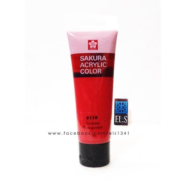 Sakura Acrylic Paint Carmine ( Cat Acrylic )