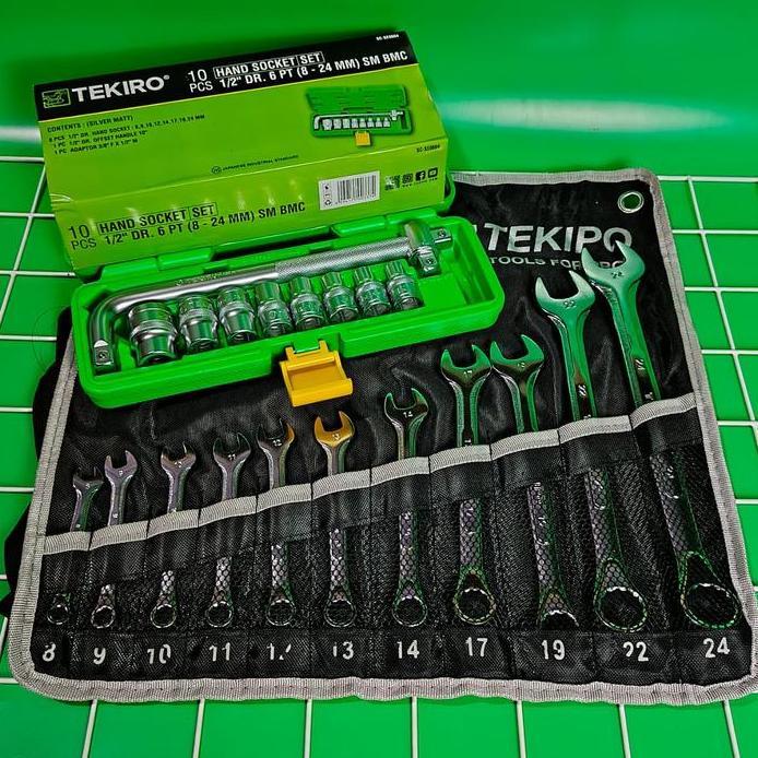 Kunci Bengkel Tekiro Set / Kunci Lengkap full set / Alat Bengkel Murah / Tools / Peralatan Bengkel