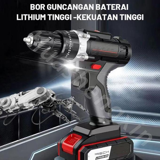 298VF Mesin Bor Impact Drill bor listrik Bor baterai Cordless Drill Bor Listrik Set Bor lengkap mesi