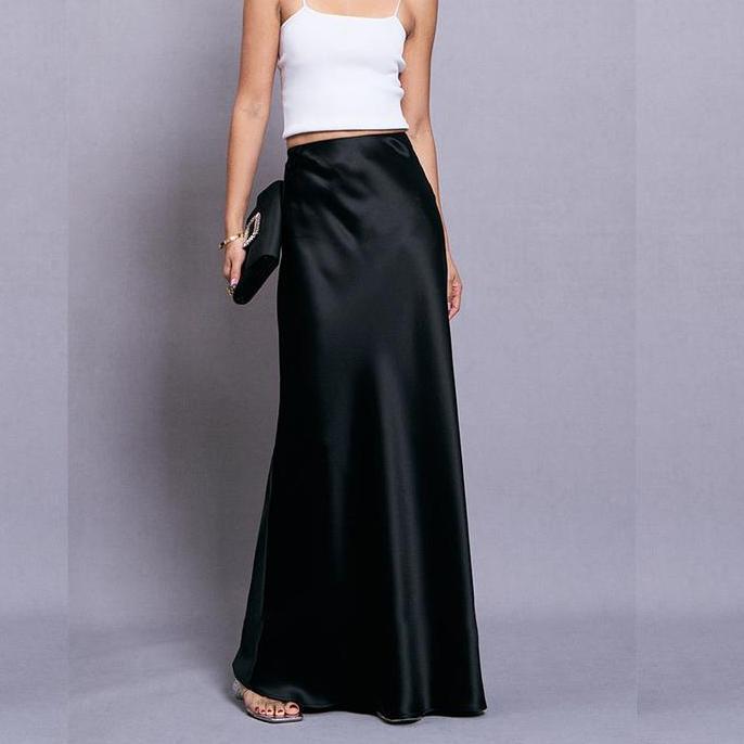 KEKINIAN Cinta Pertama Rok Korean Style Skirt Rok Span Mode Line Desain Elegan Nyaman Tampilan Haria