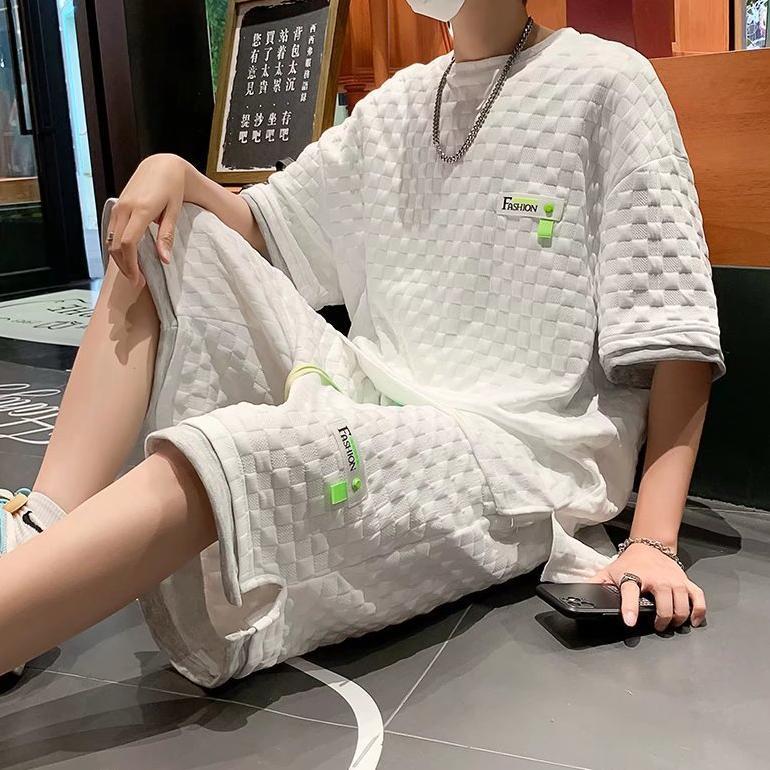 NEW PROMO Baju 1 Set Pria Baju Set Oversize Korean style pria baju setelan dewasa kaos pria terbaru 