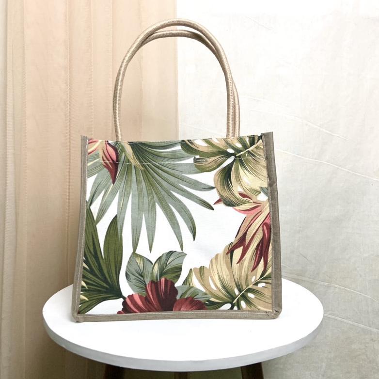Saless Tas Jinjing Kanvas Tali Sumbu Handbag Kanvas Motif Kecil Tas Tali Sumbu Mini Tas Mukena Tas T