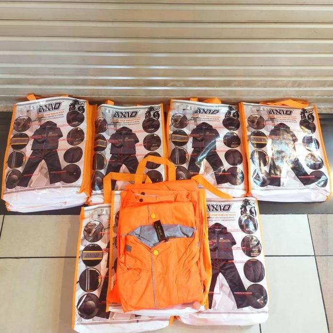 Jas Hujan Axio AXIO 882 Orange / Mantel Rain Coat