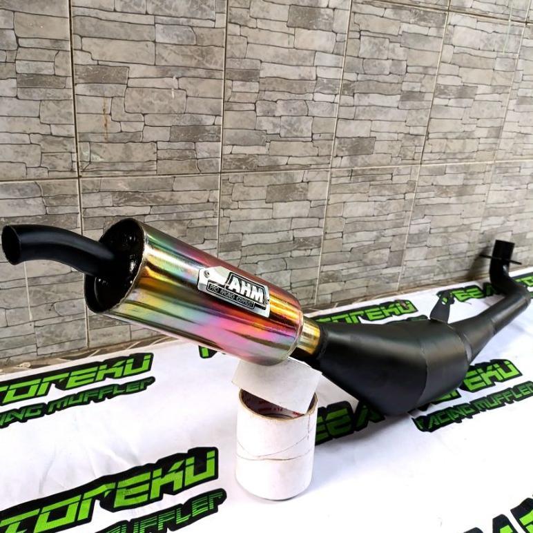 Promo  Knalpot Fiz R Ahm Standar Hitam Pelangi Fizr 2Tak Racing Garing Kemrincing