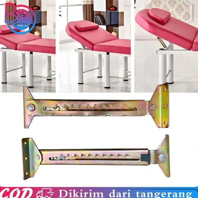 REDDAR 1pair Engsel Kursi Lipat Lesehan Adjustable Engsel Sofa Bed Engsel Tempat Tidur Lipat Engsel 