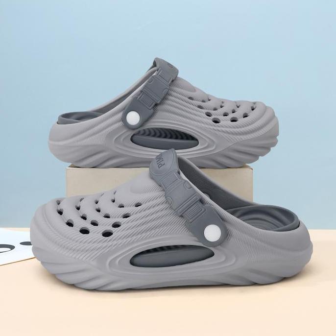 TEFANSY Sandal Pria  Sepatu Sandal Pria Premium Model Korea Baim Sendal Baim Cowok Korea Style Terba