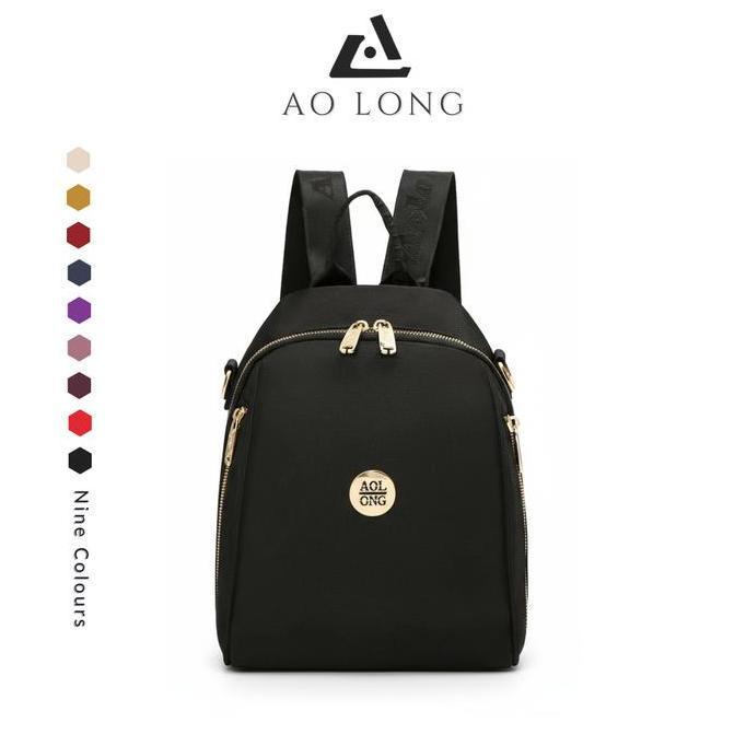 Ransel Kanvas Botol 0206# Tas Ransel Wanita - Backpack Cewek Fashion Ukuran Sedang Terkini Free Tali