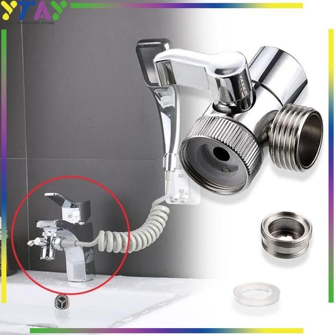 TENNIME Chitop Splitter Keran/Air Sink Diverter Valve/Kran Keran Adaptor