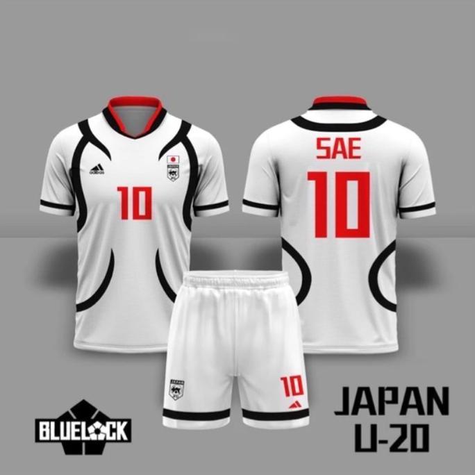 Jersey anime blue lock japan u-20 FULL PRINTING GRATIS PASANG NAMA