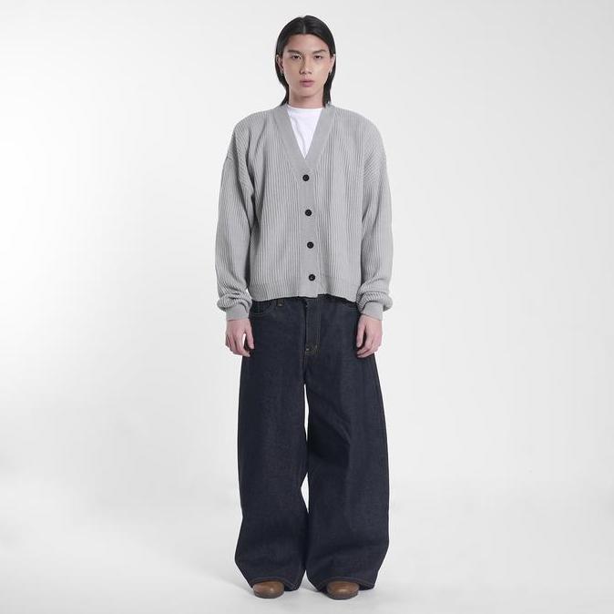 Ease Knit Cardigan Light Grey by Money Alter / Cardigan Bahan Rajut