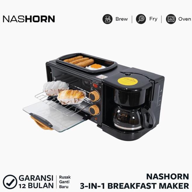 B Coffee Co. X Nashorn 3In1 Breakfast Coffee Maker