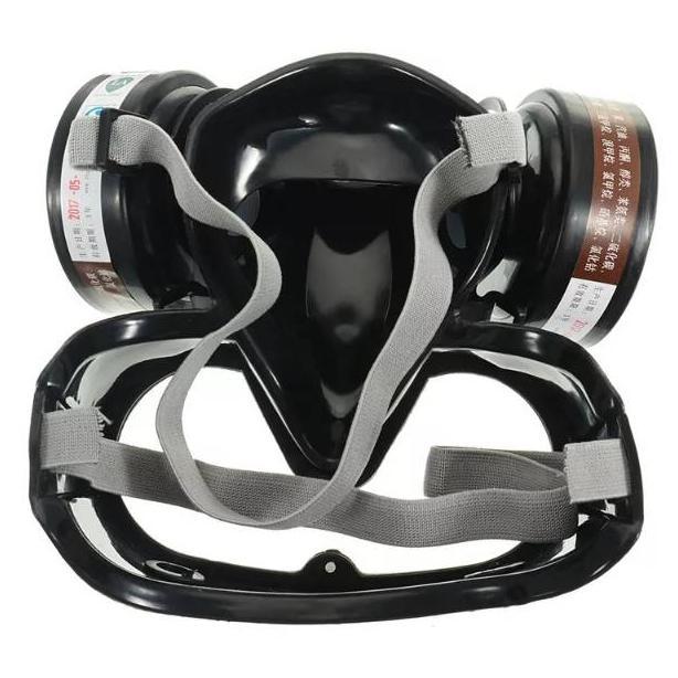 Safety Mask Gas Kimia Benzene Pestisida Acetone / Masker Respirator Keselamatan Kerja K3 Full Face