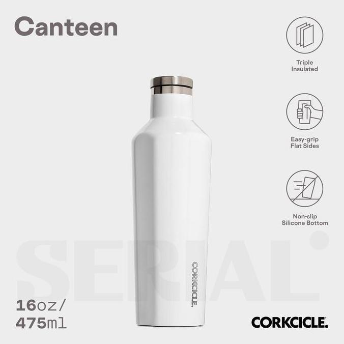 CORKCICLE Canteen 16oz - Classic White