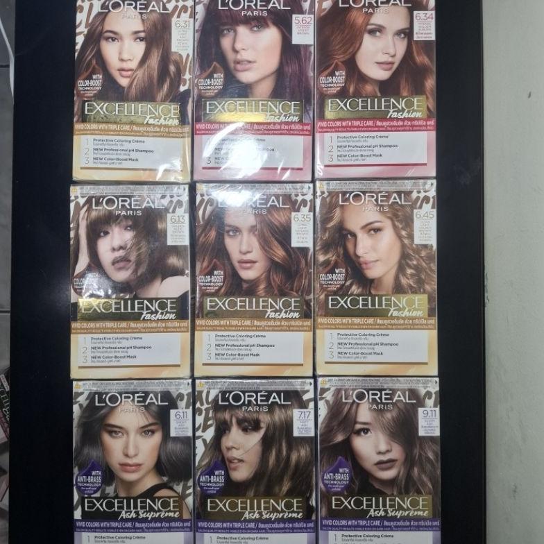 Best Seller Loreal Paris Excellence Fashion Silver Ash 9.11 / Matt Ash 7.17 / Smoky Ash 6.11 Cat Ram