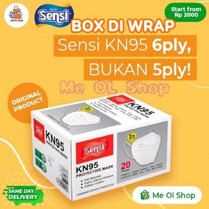Masker Sensi Kn95 6 Ply Kemenkes Mask Kn95 Sensi