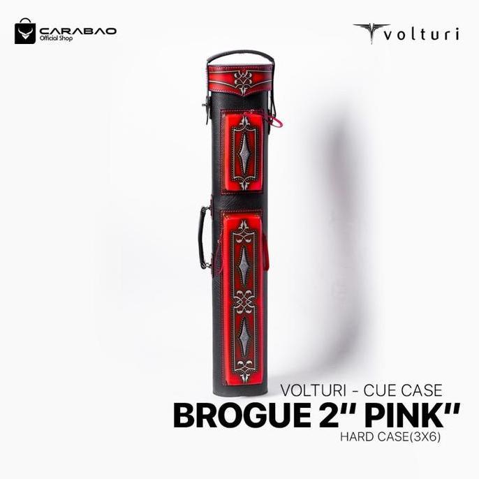 Volturi Cue Case Brogue 2 "Pink" (3x6) - Cue Case Billiard