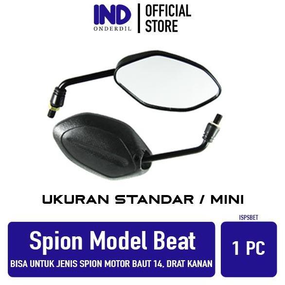 Spion Model Beat Untuk Motor Honda Drat Kanan Baut 14 Vario Scoopy Spacy RevoGrandSupra Standar Mini
