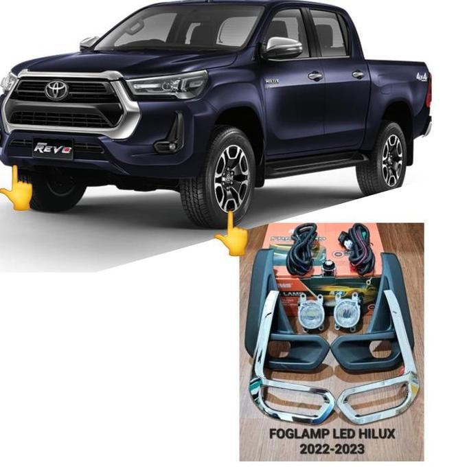 FOGLAMP FOG LAMP HILUX ROCCO 2020 2021 2022 2023 ON HILUX VIGO LAMPU KABUT BUMPER Car