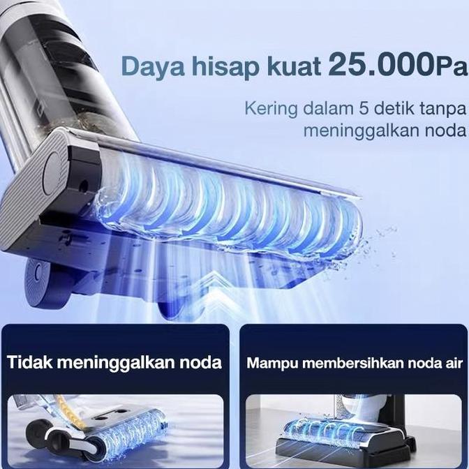 Gegoravi_99 - CodTixx Mesin Pembersih Lantai 25000Pa Cordless Penghisap Debu Sterilisasi Vacuum Clea