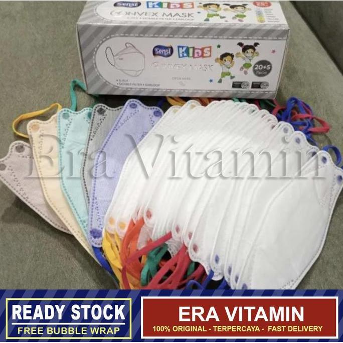 Masker Sensi Convex Kids Anak Junior Kf94 Kn95 Duckbill Box
