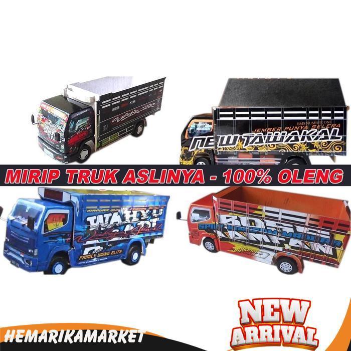 Miniatur Truk Oleng Mirip Truk Aslinya