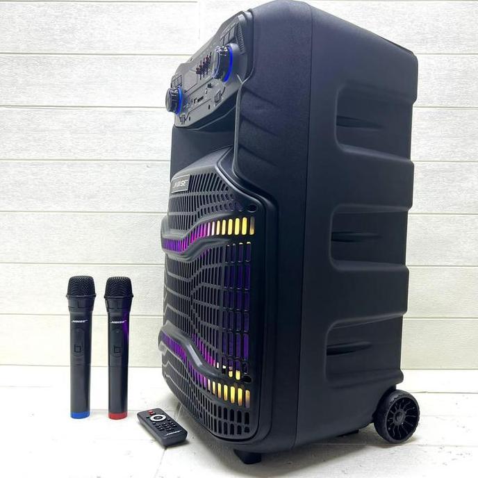 Speaker 15 Inch Portable Active Mic Wireless Noise 889Z Original Sound