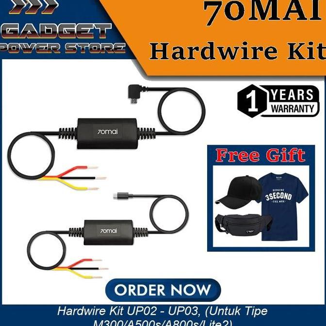 70mai Hardwire Kit Dashcam Untuk Parking Monitor Dash Cam A500s A800s
