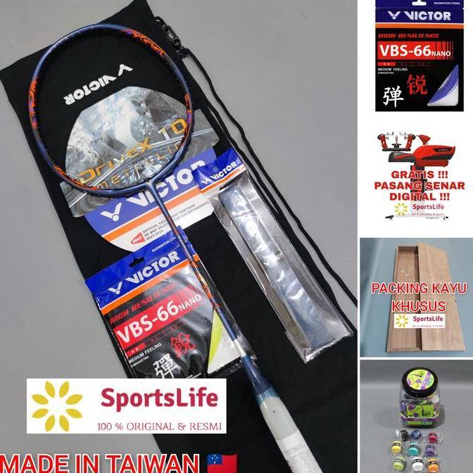 RAKET BADMINTON VICTOR DRIVEX 10 METALLIC ORIGINAL