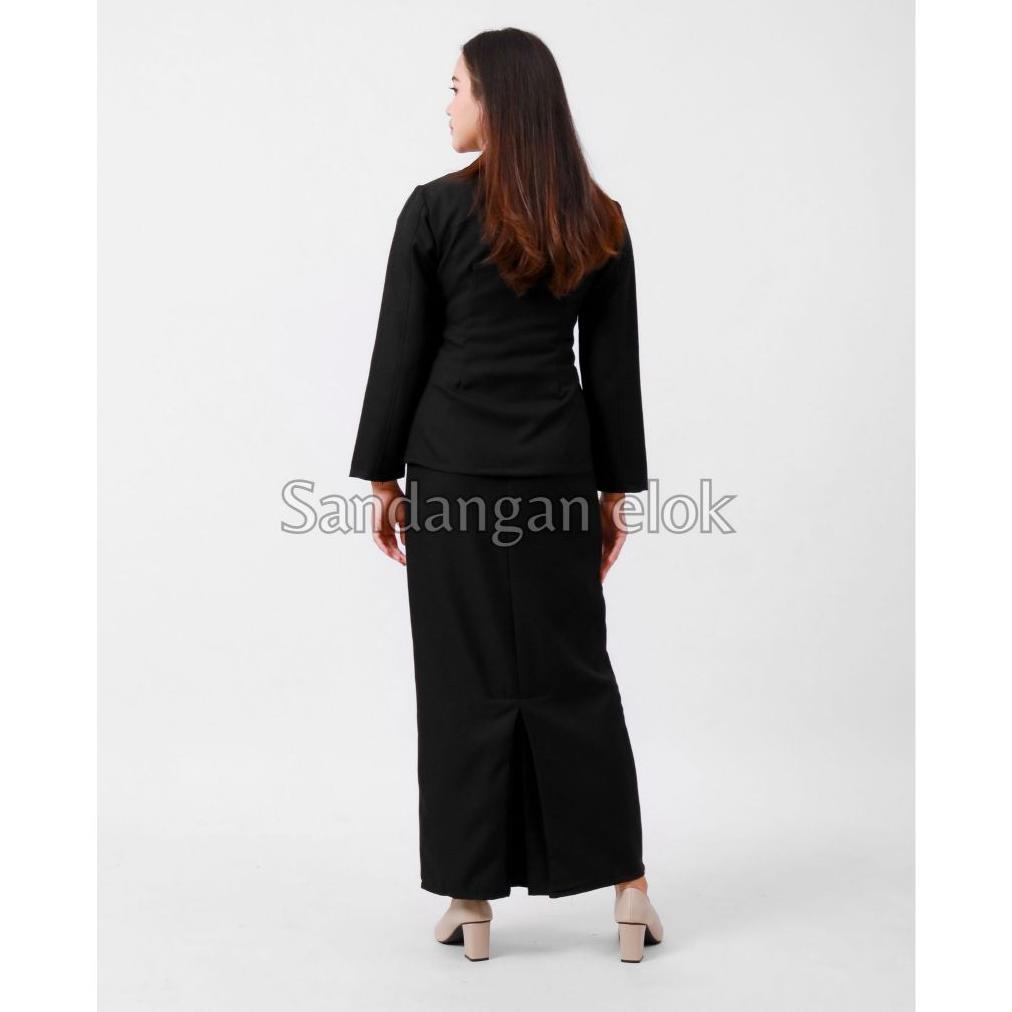 Free Ongkir One Set Jas Sidang Skripsi Wanita | One Set Jas Wisuda Wanita - Setelan Jas Blazer Dan R