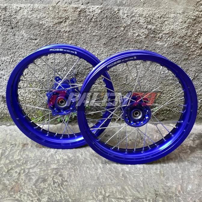 Ready Velg Set Supermoto Biru CRF 150 L Velk Wheelset 17 300 350 CRf150 murah
