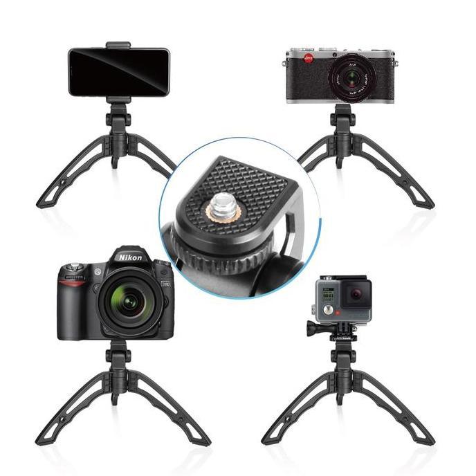 Rechargeable mini portable VLOG led camera phone lights video + TRIPOD