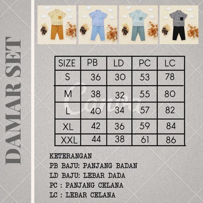 DAMAR & WULAN SET - Setelan Muslim Anak