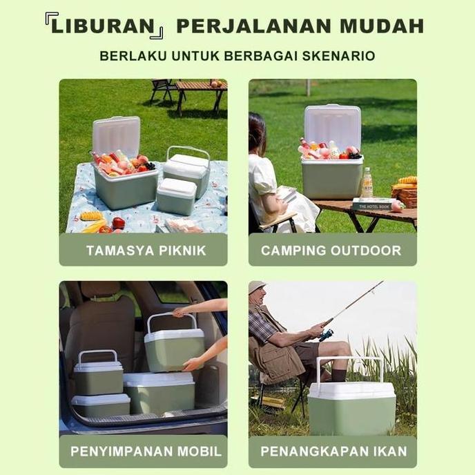 MELAKASA WildJoy Camp Cooler Box Kotak Makan Siang Serbaguna Ekstra Besar Tahan Air Dan Anti Bocor T
