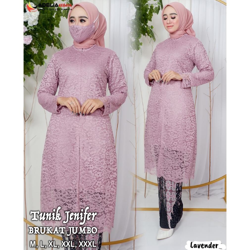 Diskon Setelan Kebaya Tunik Jumbo Jenifer - Kebaya Modern - Pakaian Kondangan, Wisuda, Akad Nikah