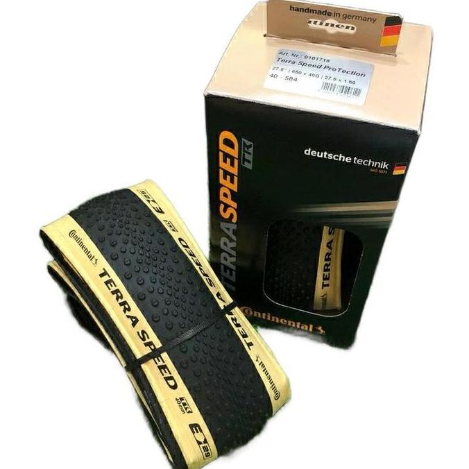 Promo Ban Continental Terra Speed Tr Protection 700X35C / 650Bx40 Black Cream / Ban Luar 650Bx40 / 7