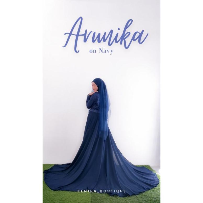 Best Seller Arunika Wedding Dress Free Veil / Gaun Pernikahan Putih / Akad / Prewedding Couple