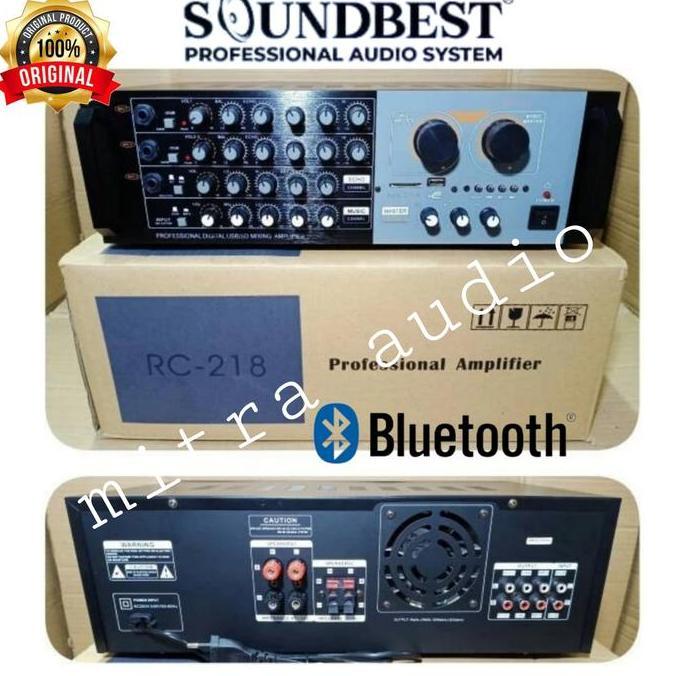 Amplifier Power Mixer Karaoke Original Soundbest Rc 218