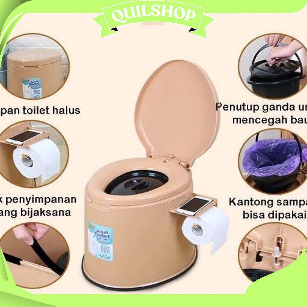Closet Toilet Duduk Portable + Ember Untuk Lansia & Ibu Hamil - Toilet Duduk Portable Ibu Hamil Lans