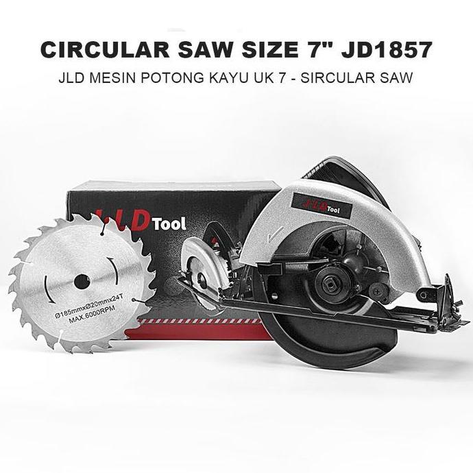 Sale Jld Mesin Gergaji Circular Saw 7 Inch Jd1857 900W Sircular Saw J1857 Mesin Potong Pemotong Kera
