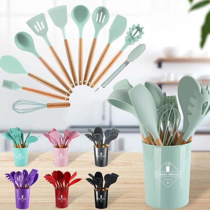 Yanda535 - Vishal (Cod) 2In1 Set Spatula Silikon +Pisau Set
