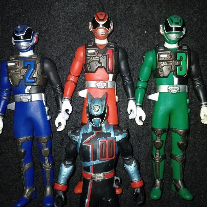 Bandai 16 Cm Sentai Hero Series Tokusou Sentai Dekaranger Deka Swat SPD set of 4 murah