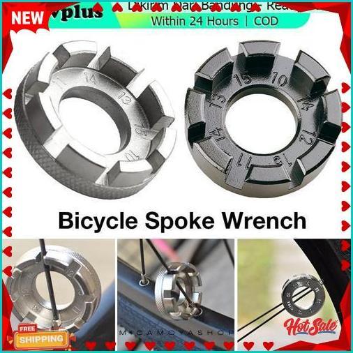 Exclusive Kunci Setel Stel Jari-Jari Velg Sepeda Motor Ukuran Universal Bahan Stainless - Kunci Pas 