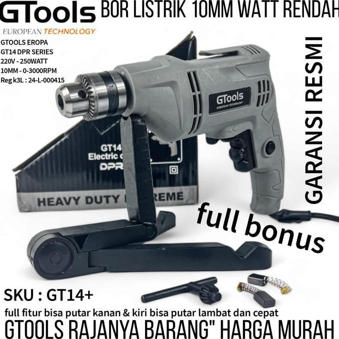 Sale Bor Listrik 10Mm Gtools Eropa Gt14, Mesin Bor Bolak Balik  Bor Mesin  Bor Bor  Listrik Wall   B